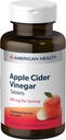 American Health Apple Cider Vinagar - 200 tabletter - 480 mg Per Servering - Non-GMO, Vegetar, Gluten Free - 100 Servere