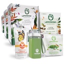 6 dag Detox & ReSTART Adaptogen Stress- Relief & Fat- Burn Master Cleanse Bundle - 39 Serveringer