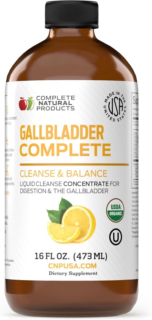 Komplette naturlige produkter Gallblære Complete 16oz, Chanca Piedra 16oz, Lever Complete 16oz Bundle