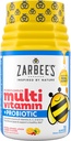 Zarbee 's Kid' s Complete Multivitamin + Probiotiske Gummies med Vitaminer A B C D E & zink til fordøjelsessundhed Let at tygge børn Daglige Multivitamin Gummies naturlige frugt 70 Tæl