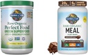 Garden of Life Super Greens Powder Smoothie & Mix, Probiotics & Digestive Enzymes & Raw Organic Meal Replacement Shakes - Chocolate Plant Based Vegan Protein Powder