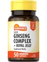 Sundance Super Ginseng Complex 124; med Royal Jelly Buddy 124; 50 Quick Release Kapsler
