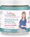 Baby Booster Proper Plus prænatale vitaminer med Vegan DHA + methylfolat + cholin + Multi (60 kapsler) Great for graviditet, morgen sygdom og amning