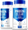 NutraRize (2 Pack) Prosta Clear - Premium tillæg til støtte Prostate Heath, Alle naturlige kapsler til Regain Control & for total sundhed, ProstaClear piller anmeldelser (120 Kapsler)