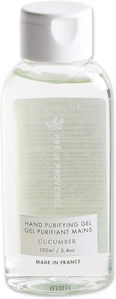 Pre de Provence Avanceret Alkohol baseret hånd sanitizer Gel fugtighedscreme & blødgøringshænder, 3.4 Fluid ounces, Agurk