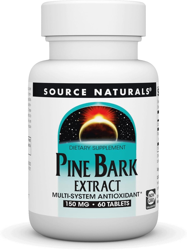 Source Naturals - Pine Bark Extract 150mg - 60 tabletter - Multi System Antioxidant *