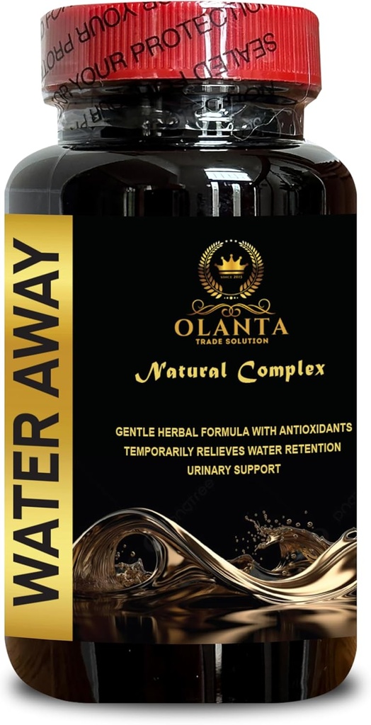 Water Away Complex - Water Pills Caffeine Free, Citric Acid, Celery Seed, Milk Thistle, Immune Boosting Supplements, Water Retention, Diuretic Water Pills - 1 Bottle