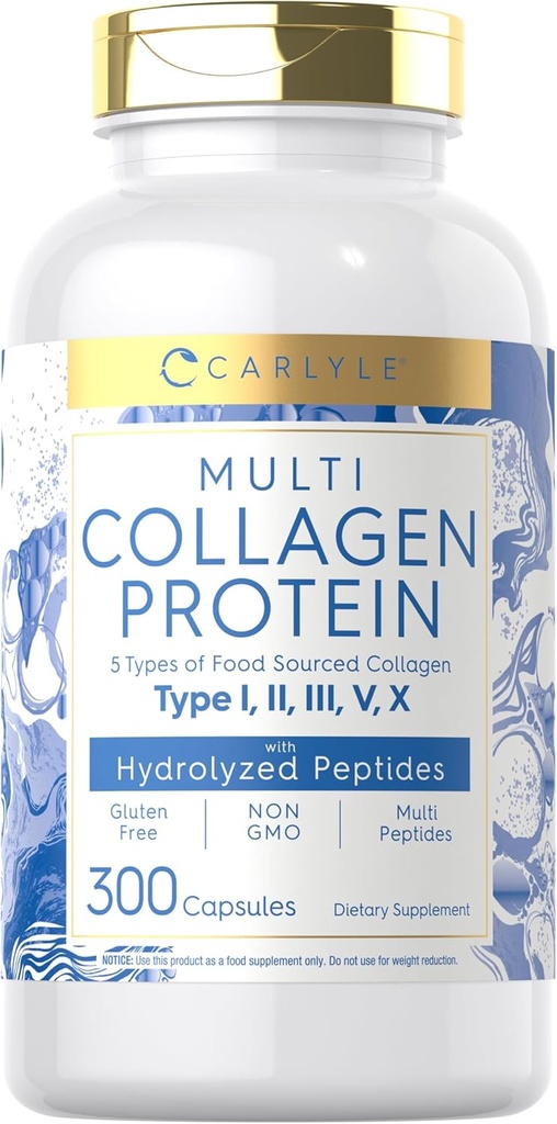 Carlyle Multi Collagen Protein Capsules 2000mg