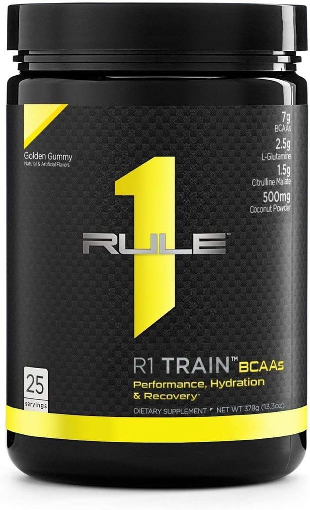 Regel 1 Proteiner En R1 Tog Bcaas 25 Servering Golden Gummy, 378 Gram