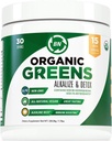 Organic Green Powder - USDA Organic - Non- GMO - 15 Superfoods - Detox og immunforsvar sundhedsmæssige fordele herunder Spirulina, Matcha Green Tea, og Ashwagandha - 30 Tjenester
