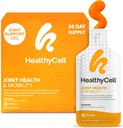 Healthycell Joint Health & Mobility Daily Liquid Supplement - Joint Support, Inflammation Response, Cartiage & Fleksibilitet med Curcumin, Glucosamin & Chondroitin - 30 Gel pakker