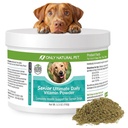 Kun Natural Pet Senior Ultimate Daily Canine Vitamin supplement til hunde Komplet Holistisk Health Support - Made in USA, 5.3 oz Tyrkiet Flavored Powder