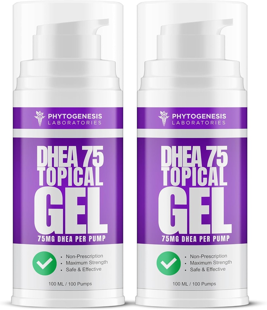 DHEA 75 – 75mg DHEA Per Pump – Promotes Healthy Aging, Healthy Mood, Immune Support, Balanced Levels and Overall Health – One Month Supply (2)