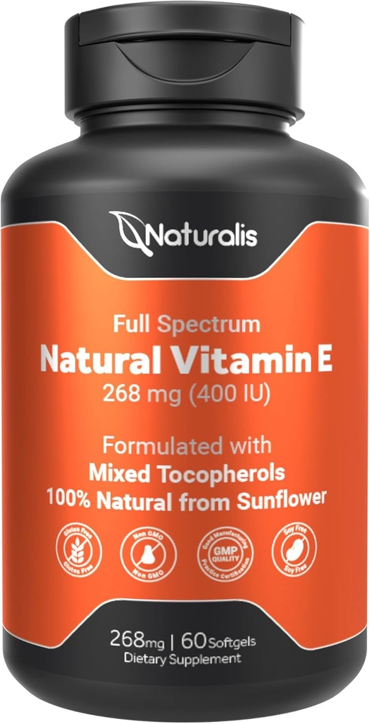 Naturalis Sunflower Vitamin E 268mg (400 IE) med blandede tocopheroler