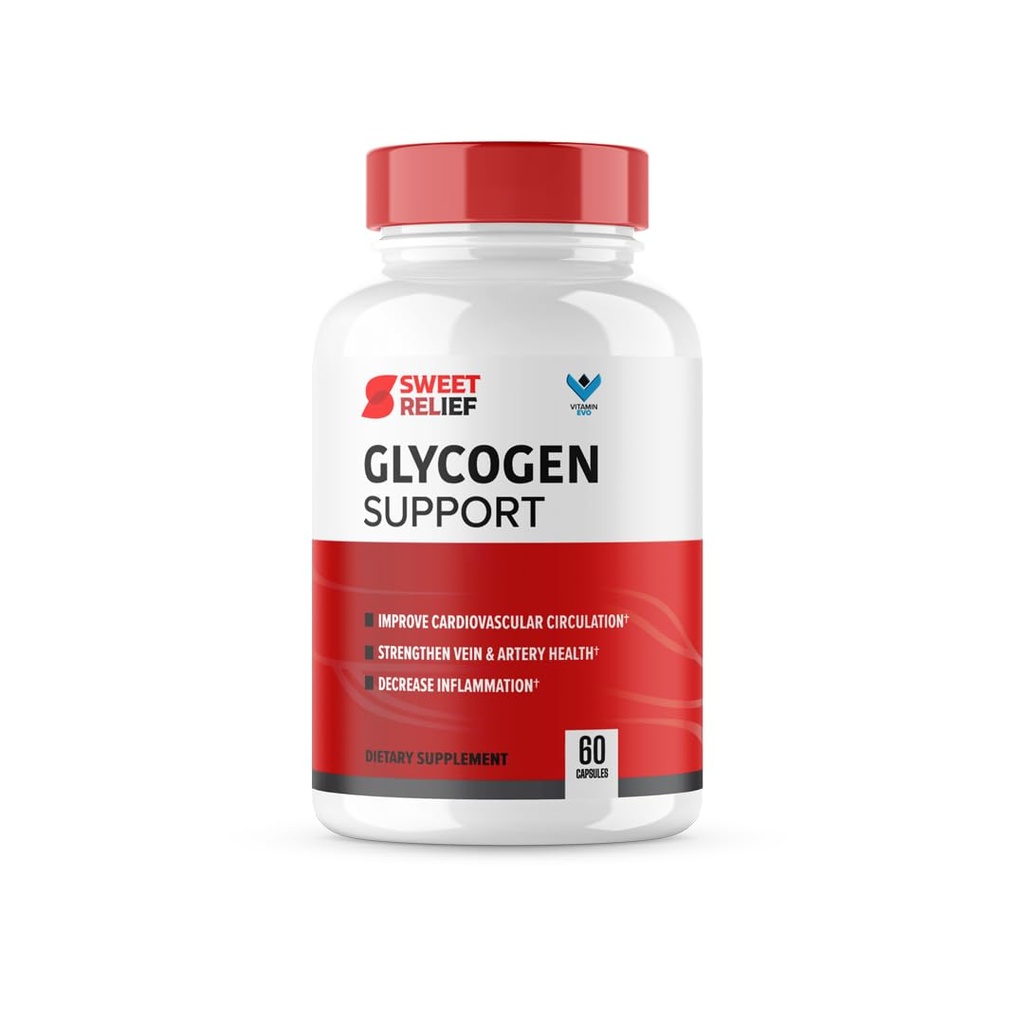 Sweet Relief Glycogen Support - SweetRelief Blood Vessel Cleaner, Sweet Relief Kapsler, Advanced Formel Glyco Optimizer, Sweet Relief Anmeldelser (60 Kapsler) 1 Måned Supply