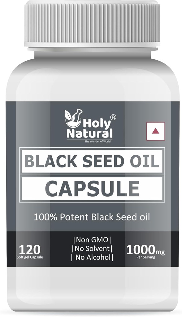 Black Seed Oil Softgel Capsule - 500mg (120 Softgel) Premium Quality Cold Pressed Nigella Sativa Seeds Oil I 2 Months Supplement I Rich Thymoquinone, Vitamin E & Omega 3 6 9