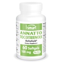 Supersmart Annatto Tocotrienols 100 mg per dag (DeltaGold Vitamin E) - Tocotrienols Supplement: 124; Non- GMO & Gluten Free - 60 Softgels