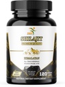 Shilajit Pure Himalayan Kapsler (Fulvic Acid Supplement) 1.000mg Organic Shilajit Extract per Serving, 120 Greve (85 + Trace Minerals, Ingen Fillers, Ingen Binders)