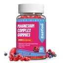 Magnesium Gummies 800mg - D3- vitamin, C, B6, B12 & Zinkkompleks med Magnesium Glycinat, Citrate & Malate, Magnesium Complex Gummies for Muscle, Mood & Energy, Vegan 60 Counts