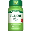 Nature 's Truth CoQ10 100mg against 124; 120 Softgels area 124; High Absorption area 124; Non- GMO & Gluten Free Coenzym Supplement area 124; med sort peber ekstrakt