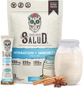 Salud 2- in-1 Hydration Pakninger + Immunity Electrolytes Powder, Horchata - Agua Fresca Drink Mix, Elderberry, Dairy & Soy Free, Non- GMO, Gluten Free, Vegan, Low Calorie, 1g sukker (15 Servere)