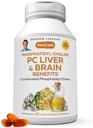 ANDREW LSSMAN PC Lever og hjerne fordele 360 Softgels - Phosphatidyl Cholin, Mest vigtige bygning blok for sunde lever og hjerne struktur, funktion. Ingen tilsætningsstoffer. Let at sluge Softels