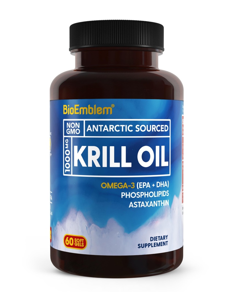 Bioemblem antarktisk krill Oil Supplement: 124; 1000mg
