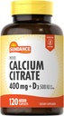 Sundance Calcium Citrat med D3- vitamin 124; 400 mg