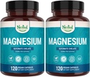 Nested Naturals Magnesium Glycinate Chelat - 200mg Chelated Magnesium Supplement for Muskelkramper, Afslapning, & Sleep Support - 100% Albion TRACS Buffered Magnesium Glycinate - 240 Vegankapsler