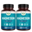 Nested Naturals Magnesium Glycinate Chelat - 200mg Chelated Magnesium Supplement for Muskelkramper, Afslapning, & Sleep Support - 100% Albion TRACS Buffered Magnesium Glycinate - 240 Vegankapsler