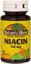 Nature 's Blend Niacin 100 mg 100 mg 100 Tabs