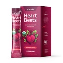 Snap Kosttilskud Heart Beets Stick Packs, Organic Beet Root Powder Drink Mix, Kardiovaskulær støtte til mænd og kvinder, Beets, Pomegranat & Rød Spinat, Nitrooxid Booster, Blandede bær, 10 Servere