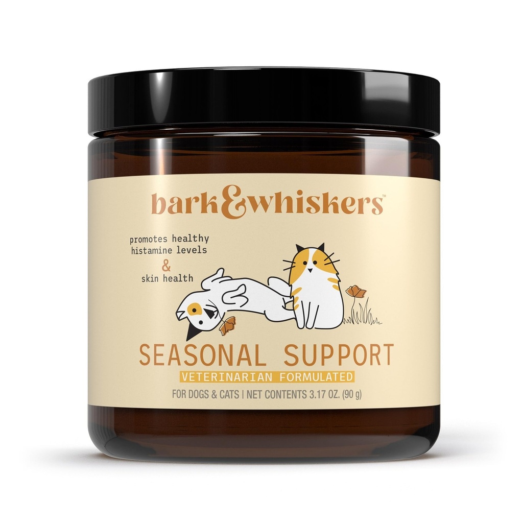 Bark & Whiskers Sæsonstøtte, 3.17 Oz. (90 g), 90 Scoops, Antioxidant og immunforsvar, Veterinarian Formulated, Non- GMO, Dr. Mercola