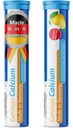 T & D Tysk Calcium 500 mg - 40 Vegansk drik Effervescent tabletter - Lemon Lime Flavor - Lavet i Tyskland