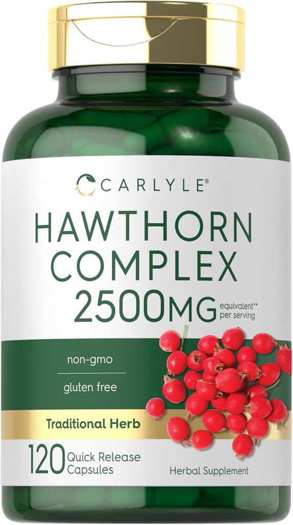 Carlyle Hawthorn Berry Complex 2500mg Kapsler