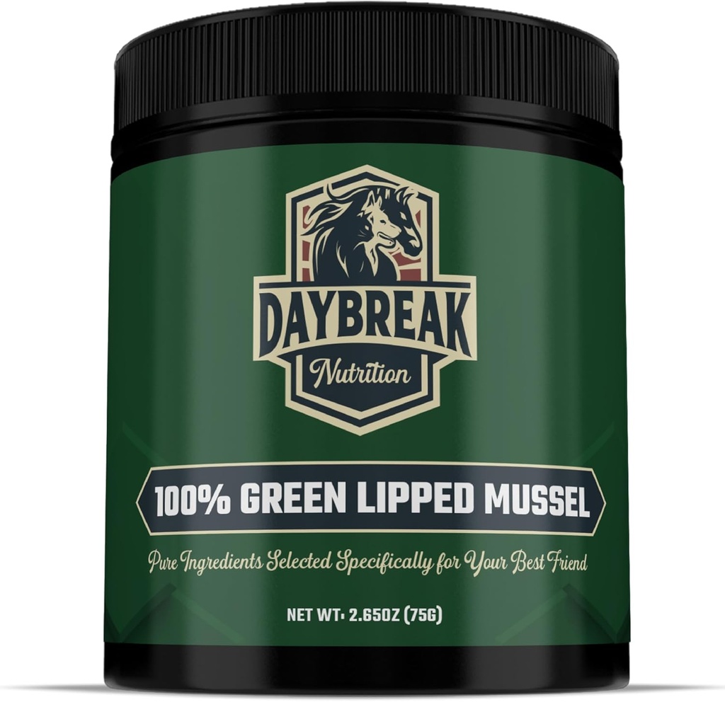 Pure Green Lipped Mussel Powder til hunde og katte - 100% New Zealand Green Lipped Muslinger - Anti Inflammatorisk supplement & Vitaminer til at hjælpe din Pet Deal med Gigt, fælles smertelindring - 75 Bedste