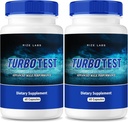 rize laboratorier TurboTest kosttilskud til mænd, TurboTest kapsler til sundere krop, TurboTest maksimal styrke formel, TurboTest Advanced Supplement Anmeldelser (120 kapsler) (pakke af 2)