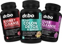 Colon Cleanser Detox & Nyre Lever Rengøring - 15 dages Colon Rengøring piller, Nyre Lever Detox Support - Tågebevægelse Kosttilskud, Nyrer, Bstige, Urinære Tract, Gallblære piller