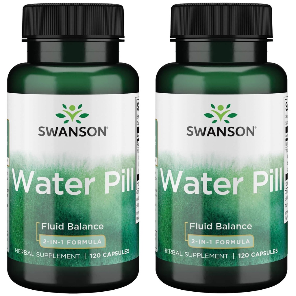 Swanson Super- Strength Water Pill 20 Milligram 120 Kapsler (2 Pack)