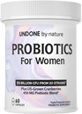 Probiotika for kvinder, 50 milliarder CFU Kvinder Probiotika med Prebiotika, Plus US- Grown Cranberry, GI Support, Women 's Health, Triple Protection System, Forsinket udgivelse, 60 kapsler
