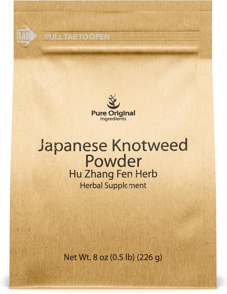 PURE ORIGINAL INGREDIENSER Japansk Knotweed (8 oz) Hu Zhang Fen, Traditional Supplement