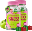 Keto Acv Gummies for Advanced Weight Loss, Apple Cider Vingiform Supplement med B12 - Gluten- Free, Vegan, Boost Metabolisme og energi, Støtte fordøjelsessygdomme