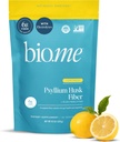 Fiber Rescue (6g Per Serving) - Psyllium Husk pulver til fordøjelsesbesvær & Bloating Relief, Sukker fri Lemonade Prebiotic Opløselige Fiber Powder, Non- GMO Fiber Supplement, Gluten fri - 30 Servere