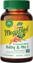 MegaFood Baby & Me 2 Prenatal Vitamin og Min - Vitamin til Kvinder - med Folate (Folinsyre naturlige form), Cholin, Jern, Jod, og C-vitamin, D-vitamin og mere - 120 Tabs (60 Servere)
