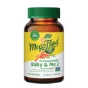 MegaFood Baby & Me 2 Prenatal Vitamin og Min - Vitamin til Kvinder - med Folate (Folinsyre naturlige form), Cholin, Jern, Jod, og C-vitamin, D-vitamin og mere - 120 Tabs (60 Servere)