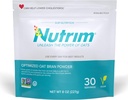 Nutrim Oat Bran Powder med 750mg Beta Glucan per servering - Easy- Mix Opløselig Fiber til Cholesterol Management & immunforsvar - Heart Sund, Non- GMO & Vegan Havregryn Powder