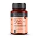 Ultra Pure Superba Krill Oil 500mg x 120 Kapsler - Sendt i de uforurenede vande Antarktis giver en rig forsyning af Astaxanthin, Omega 3 og D-vitamin