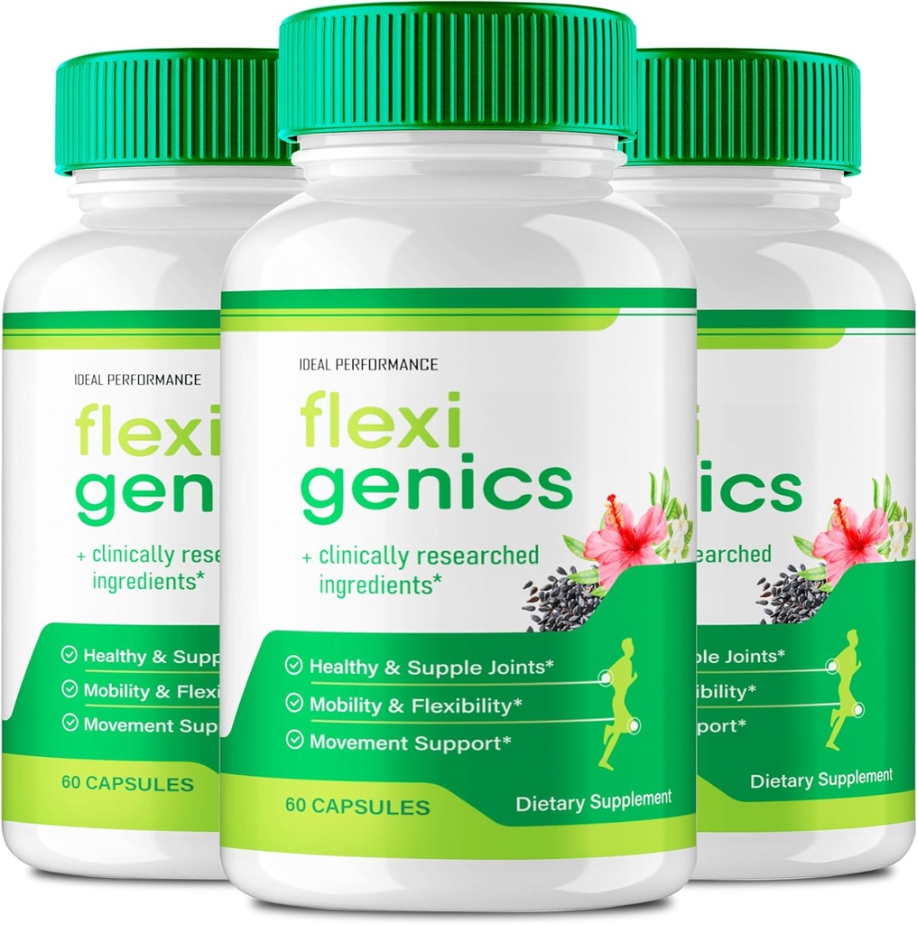Flexigenics Capsules, Flexigenics Supplement Pills, Flexigenics - Maksimal styrke, Flexi Genics Advanced Formel Pills, Flexi Genics All Natural Formel, Flexigenics Pills Anmeldelser (3 Pack)