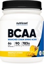 Nutricost BCAA Powder (Pineapple, 90 Servings) - Optimal 2:1:1 Ratio