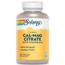 SOLARAY Calcium Magnesium Citrate 1: 1 Ratio w / vitamin D 2 - Calciumtilskud til kvinder og mænd - Calcium 1000mg, Magnesium 1000mg - ben sundhedsstøtte - 60- dag garanti, 30 Servering, 180 VegCaps